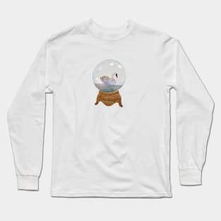 Snowglobe Illustration Long Sleeve T-Shirt